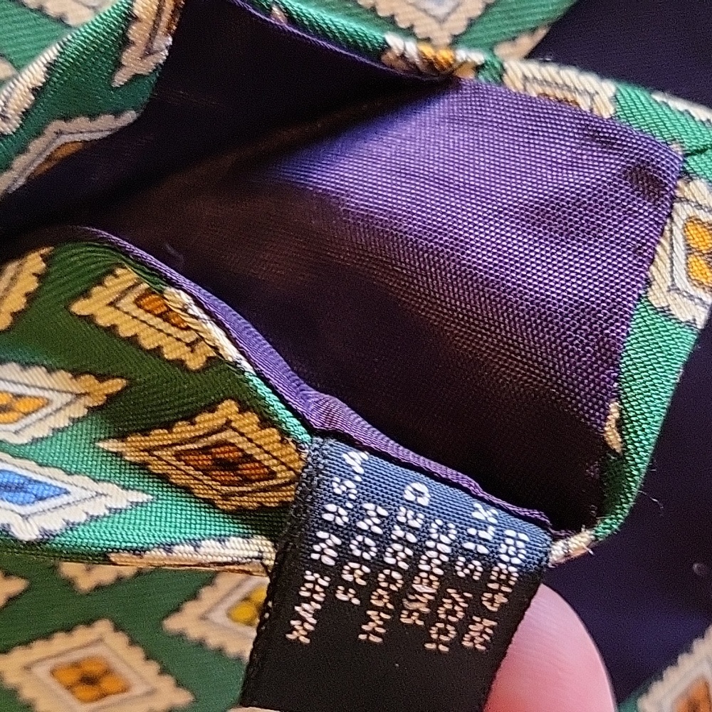 Men's Polo by Ralph Lauren Tie - (Vintage Item!) 100% Silk! - Picture 6 of 6
